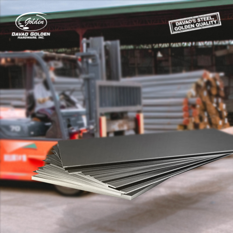 Stacked steel plates supplied by Davao Golden Hardware